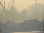 Три дня горела свалка льнотресты недалеко от посёлка близ Тотьмы