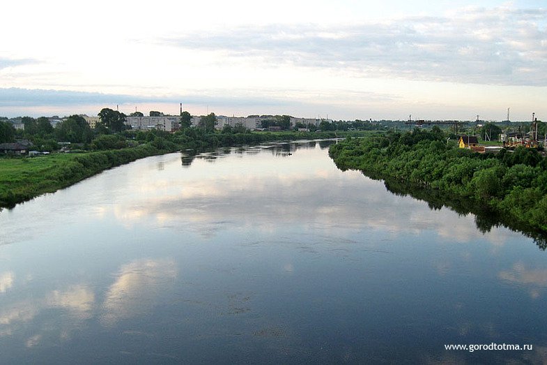 Река сухона города